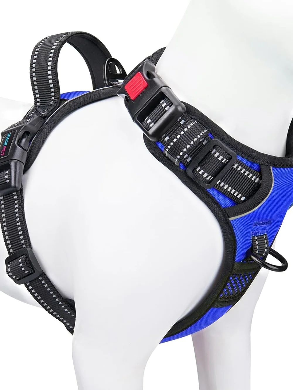 PHOEPET No Pull Dog Harness Reflective Front Clip Vest with Handle